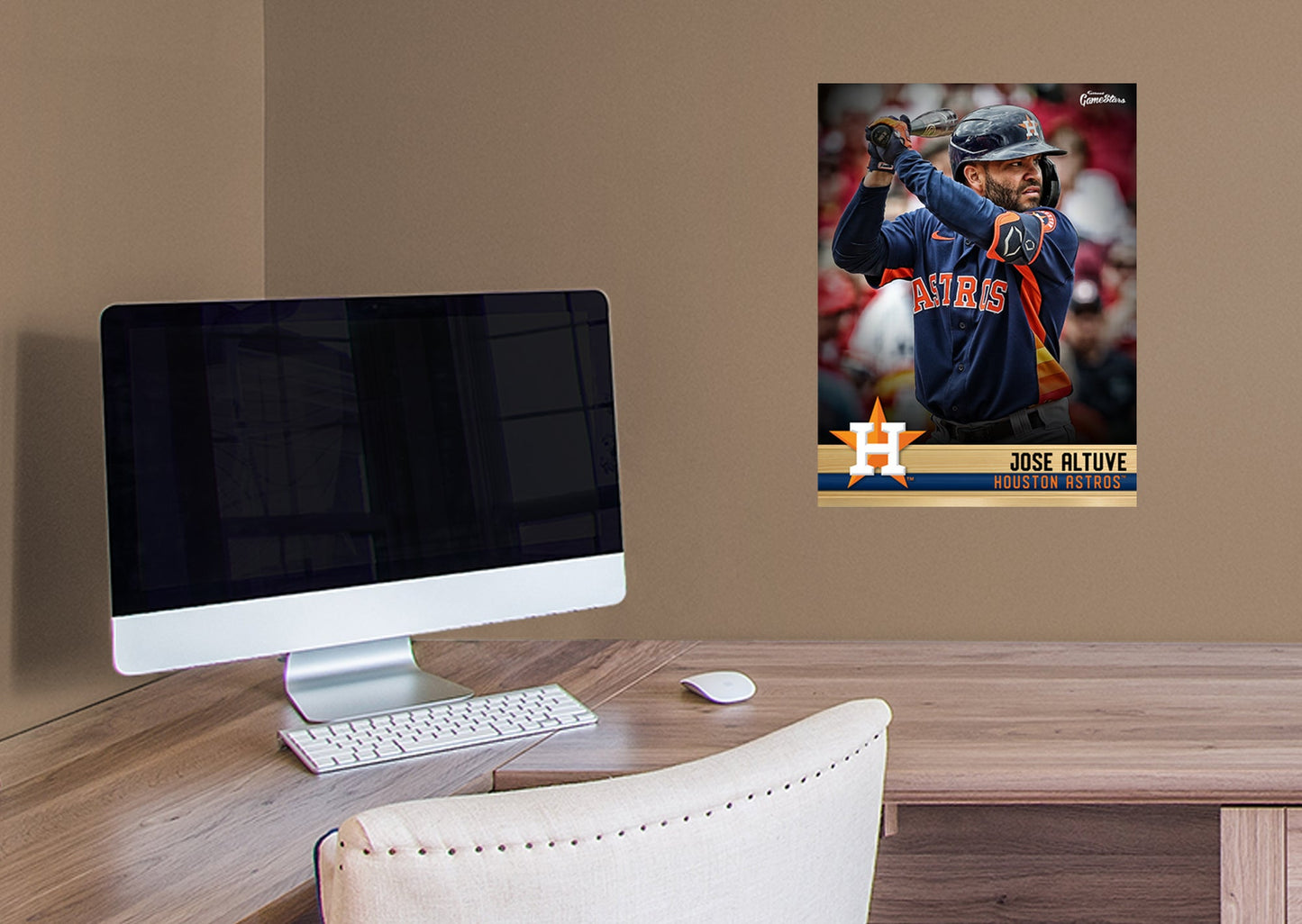 Houston Astros: Jose Altuve  GameStar        - Officially Licensed MLB Removable Wall   Adhesive Decal