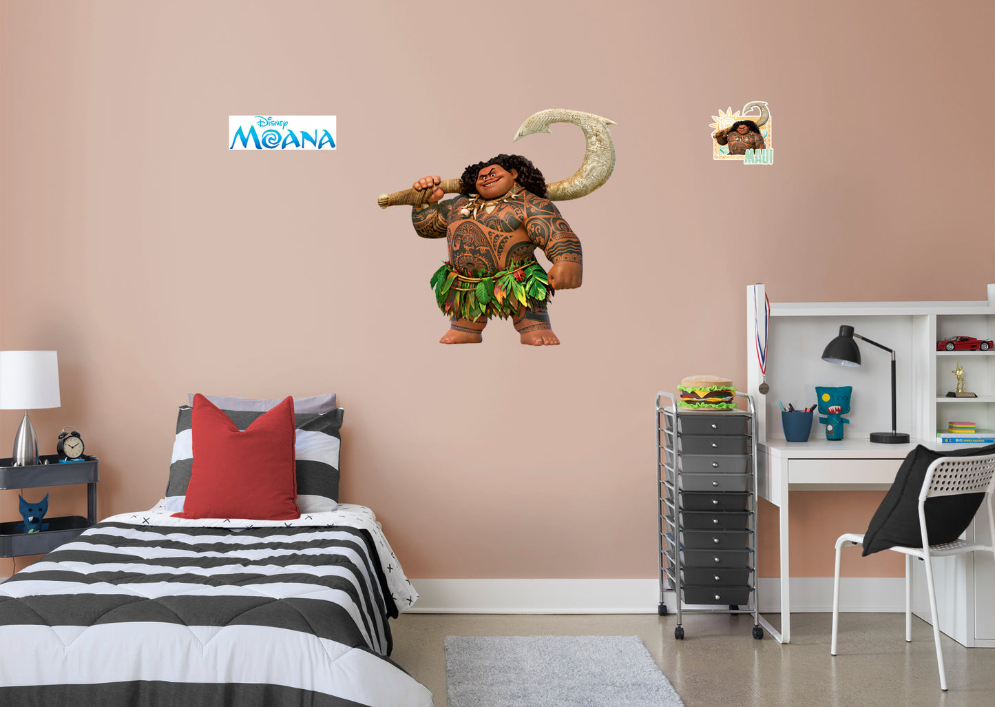Moana: Maui RealBig        - Officially Licensed Disney Removable Wall   Adhesive Decal