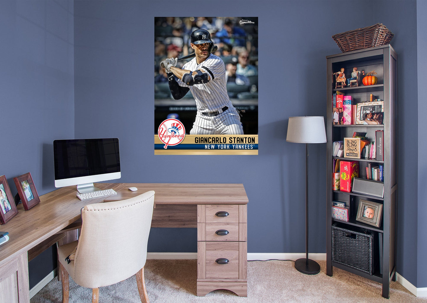 New York Yankees: Giancarlo Stanton  GameStar        - Officially Licensed MLB Removable Wall   Adhesive Decal