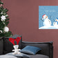 Seasons Decor: Winter Snowman Mural        -   Removable     Adhesive Decal