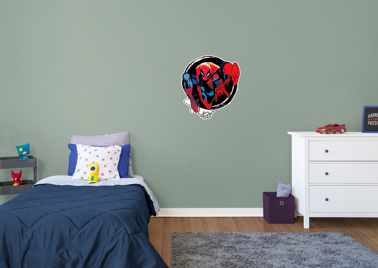 Spider-Man:  Flying Collage Icon        - Officially Licensed Marvel Removable     Adhesive Decal