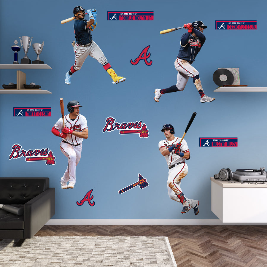 Atlanta Braves - RealBig Team Collection - Official MLB - Reusable Vinyl Wall Decals