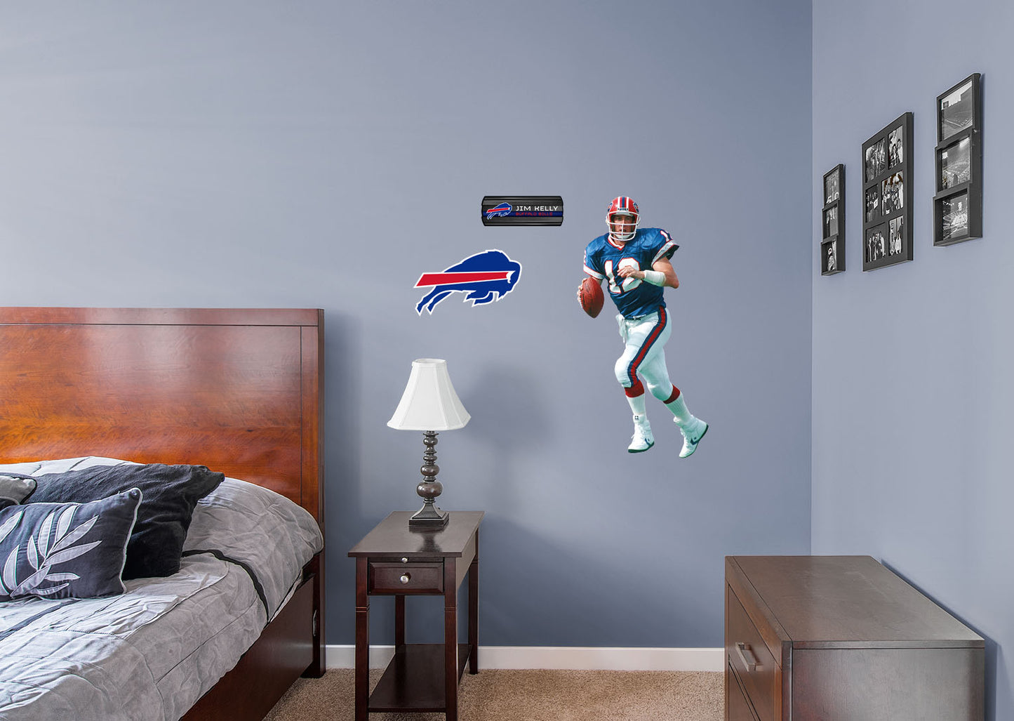 Buffalo Bills: Jim Kelly 2021 Legend        - Officially Licensed NFL Removable Wall   Adhesive Decal