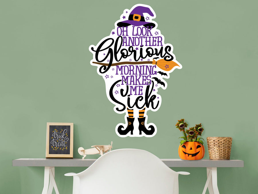 Halloween:  Another Glorious Morning Icon        -   Removable Wall   Adhesive Decal
