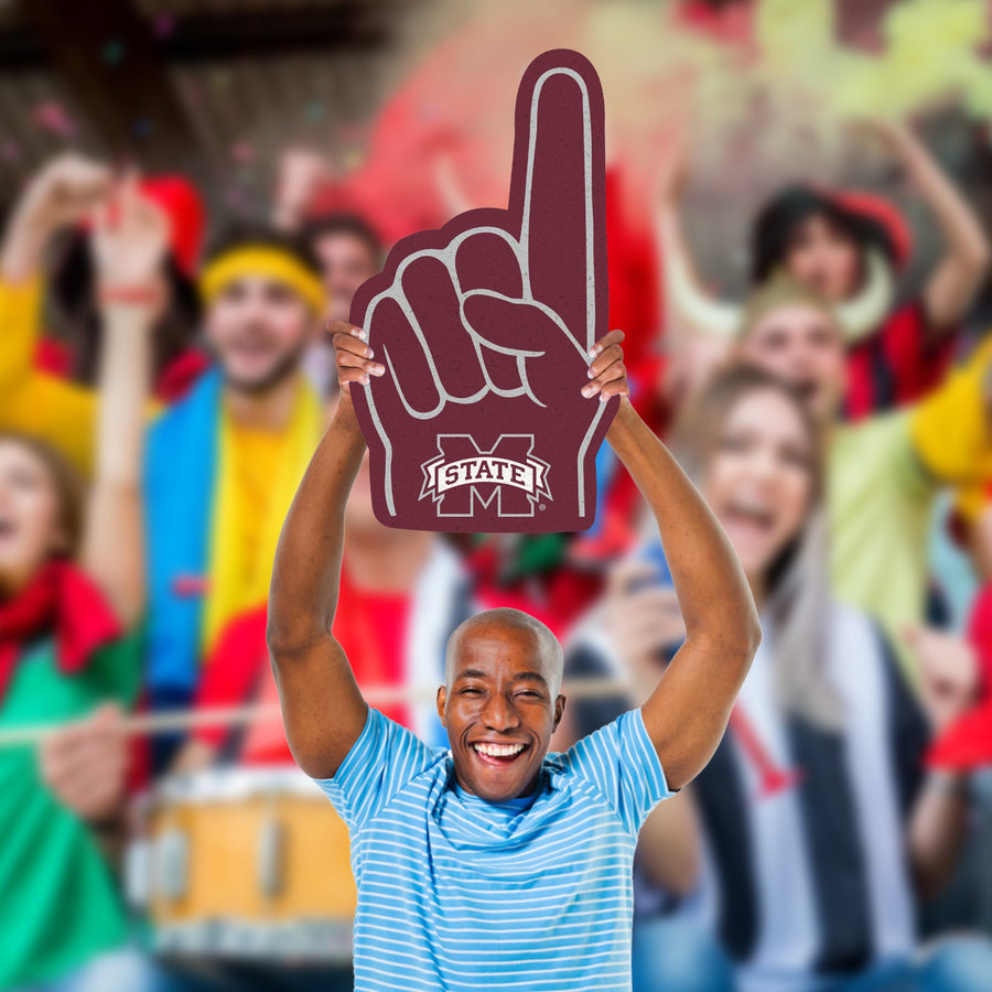 Foam Finger - Big Head - Official NCAA - Mississippi State Bulldogs - Foam Core Cutout