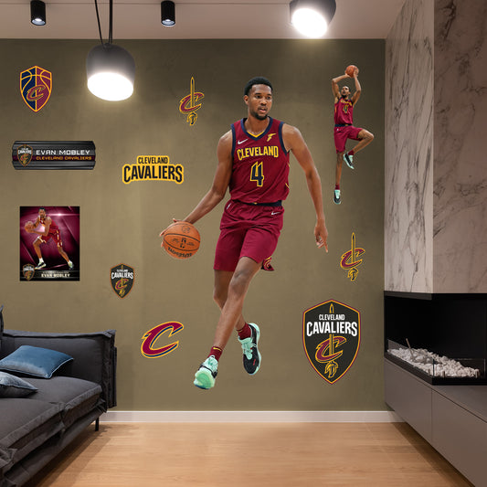 Cleveland Cavaliers: Evan Mobley 2021        - Officially Licensed NBA Removable     Adhesive Decal