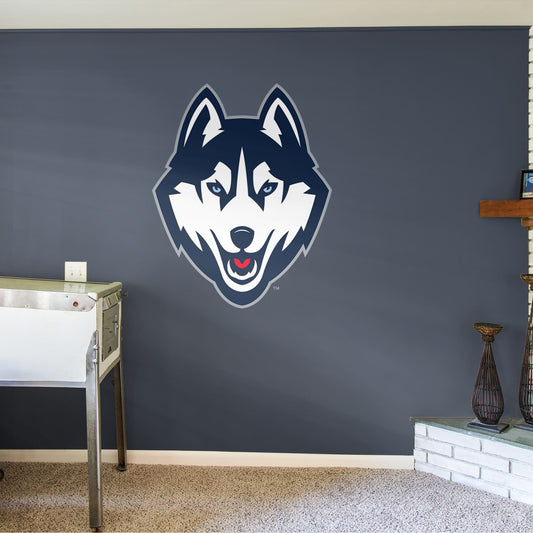 UConn Huskies: Logo - Officially Licensed Removable Wall Decal