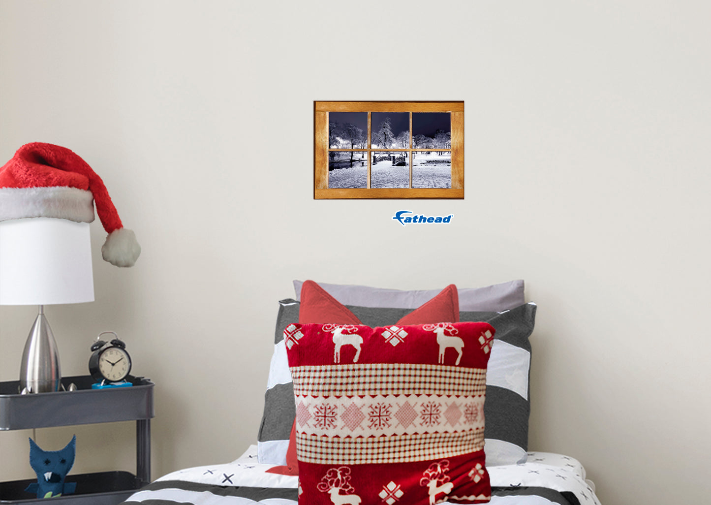 Christmas:  Snow Blizzard Instant Windows        -   Removable     Adhesive Decal