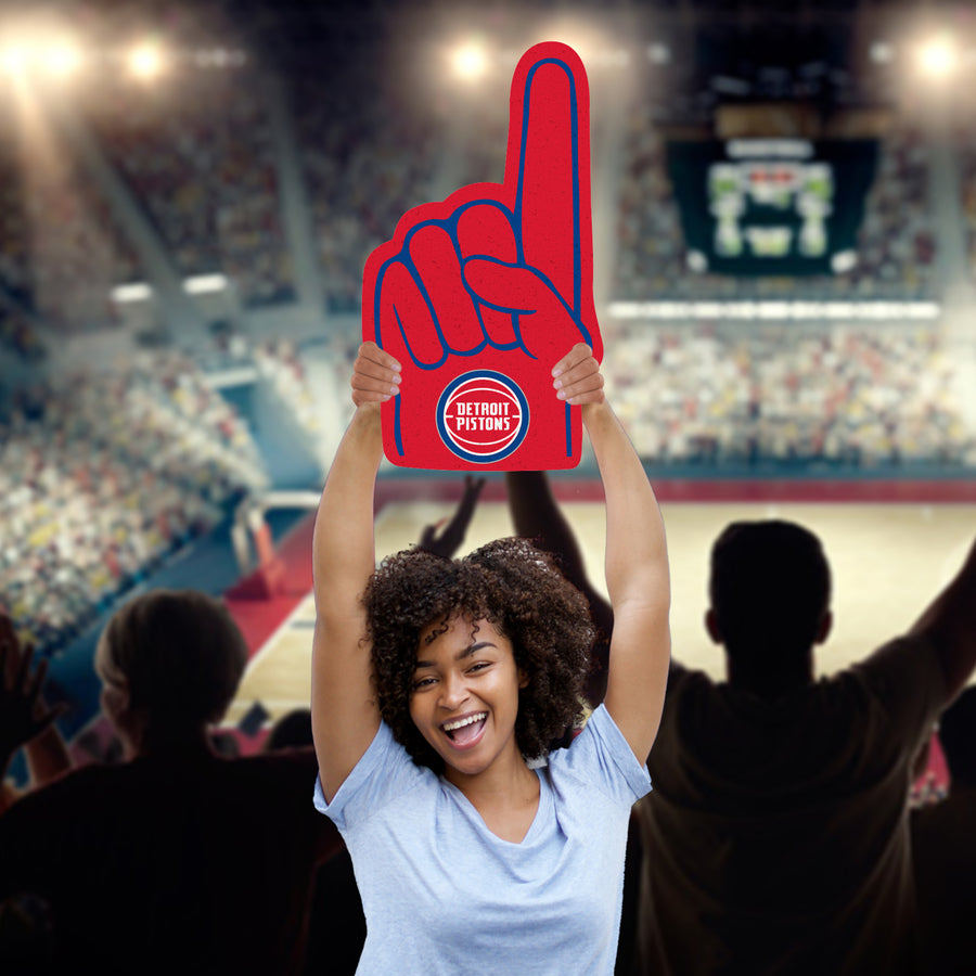 Foam Finger - Big Head - Official NBA - Detroit Pistons - Foam Core Cutout