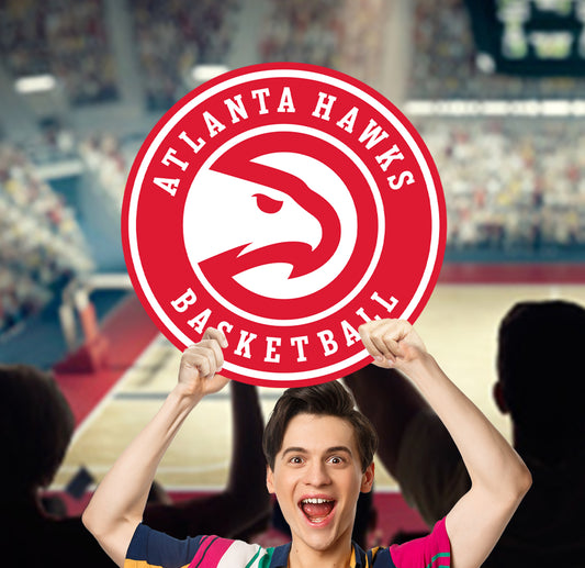 Atlanta Hawks:   Logo   Foam Core Cutout  - Officially Licensed NBA    Big Head