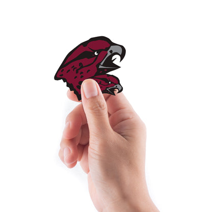 Sheet of 5 -U of Maryland Eastern Shore: Maryland Eastern Shore Hawks 2021 Logo Minis        - Officially Licensed NCAA Removable    Adhesive Decal