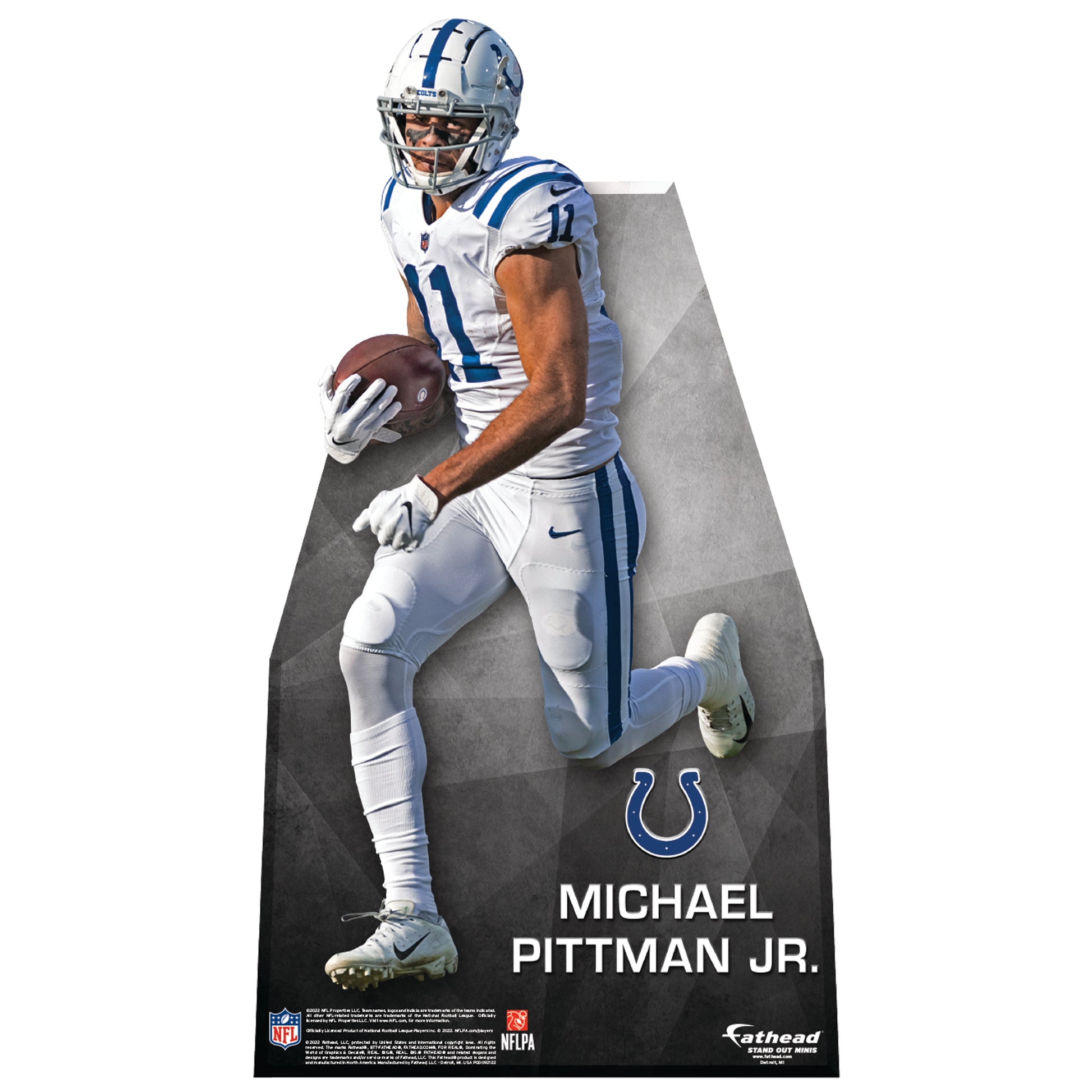 Indianapolis Colts: Michael Pittman Jr. 2022 Mini Cardstock Cutout