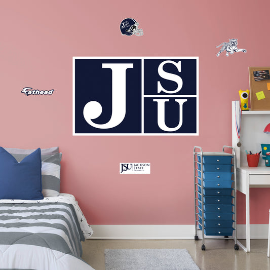 Jackson State University 2020 RealBig - Officially Licensed NCAA Removable Wall Decal