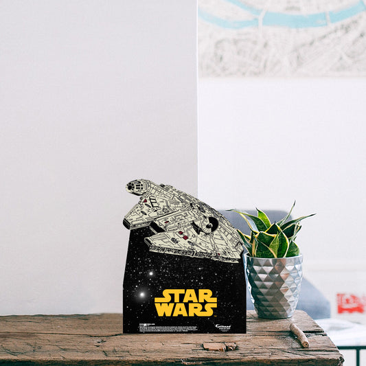 Millenium Falcon Mini   Cardstock Cutout  - Officially Licensed Star Wars    Stand Out