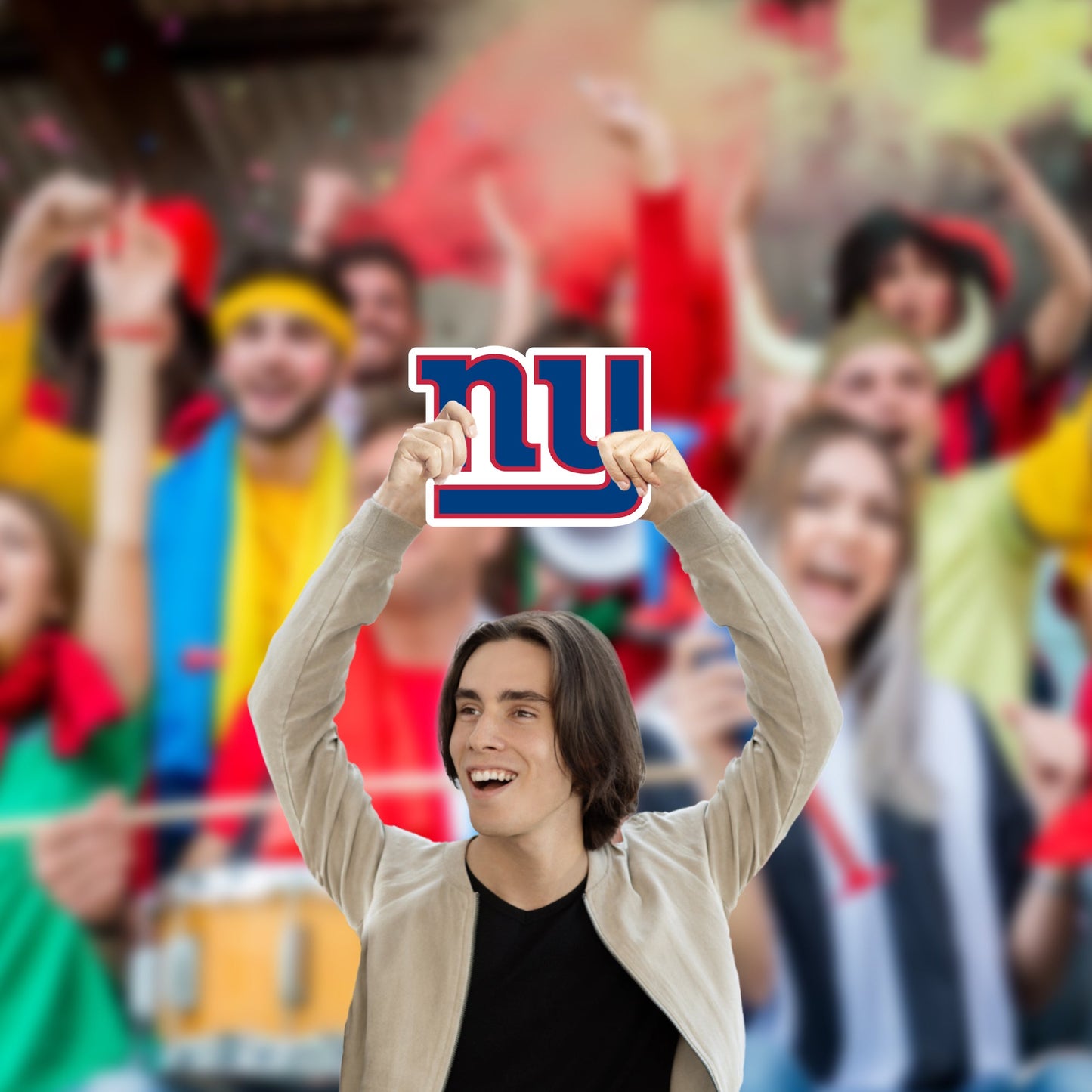 New York Giants: Logo Foam Core Cutout - Officially Licensed NFL Big Head