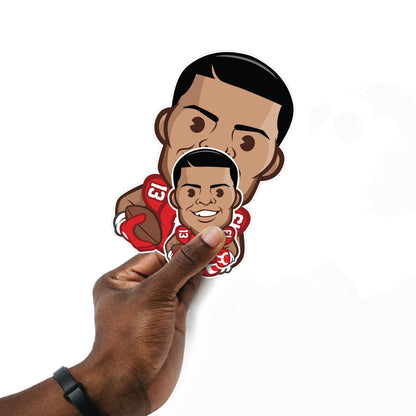 Tampa Bay Buccaneers: Mike Evans  Emoji Minis        - Officially Licensed NFLPA Removable     Adhesive Decal