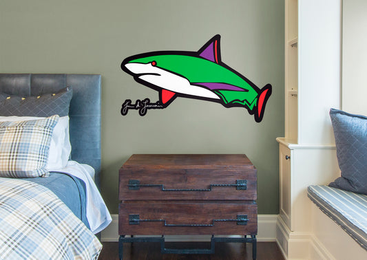 Dream Big Art:  Shark Icon        - Officially Licensed Juan de Lascurain Removable     Adhesive Decal