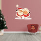 Christmas: Mr and Mrs Claus Die-Cut Character        -   Removable     Adhesive Decal