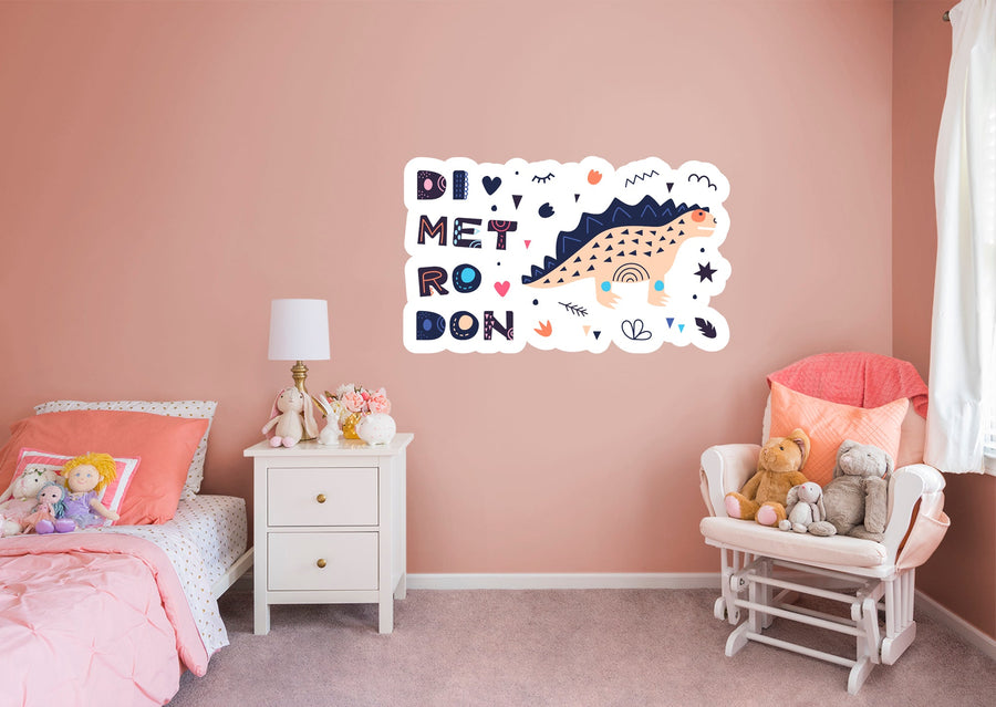 Dinosaurs: Dimetrodon Icon        -   Removable Wall   Adhesive Decal
