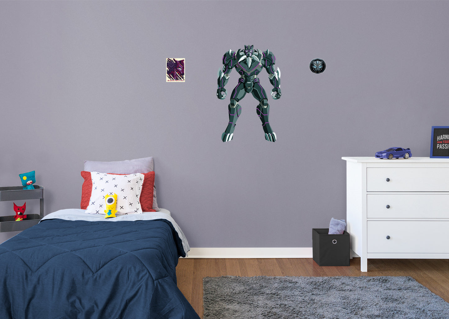 Avengers: Mech Strike: Black Panther RealBig        - Officially Licensed Marvel Removable Wall   Adhesive Decal