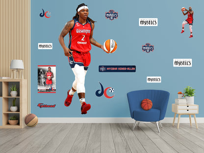 Washington Mystics: Myisha Hines-Allen         - Officially Licensed WNBA Removable     Adhesive Decal