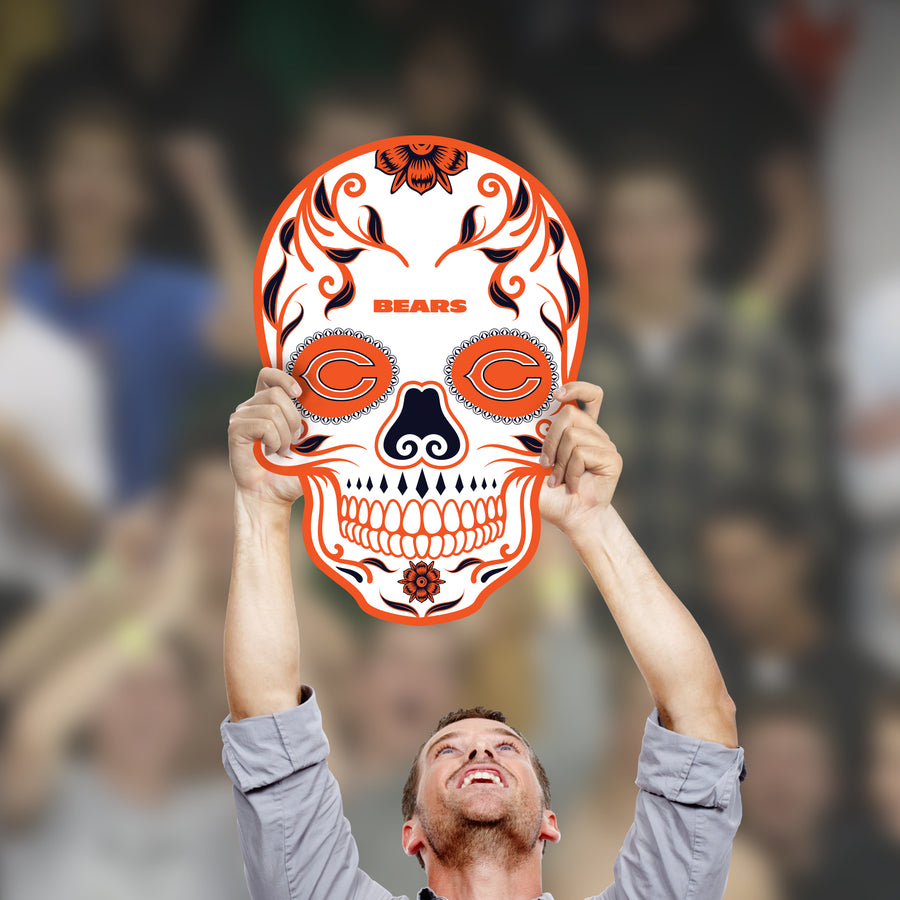 Skull - Big Head - Official NFL - Chicago Bears - Foam Core Cutout
