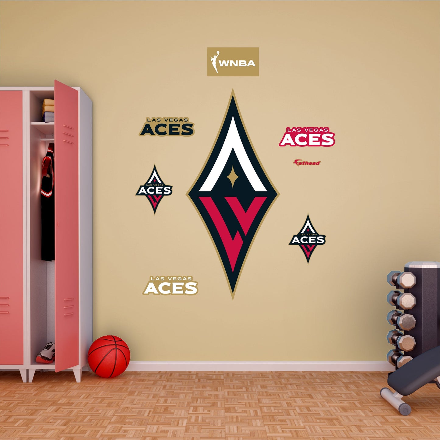 Las Vegas Aces:   Logo        - Officially Licensed WNBA Removable     Adhesive Decal
