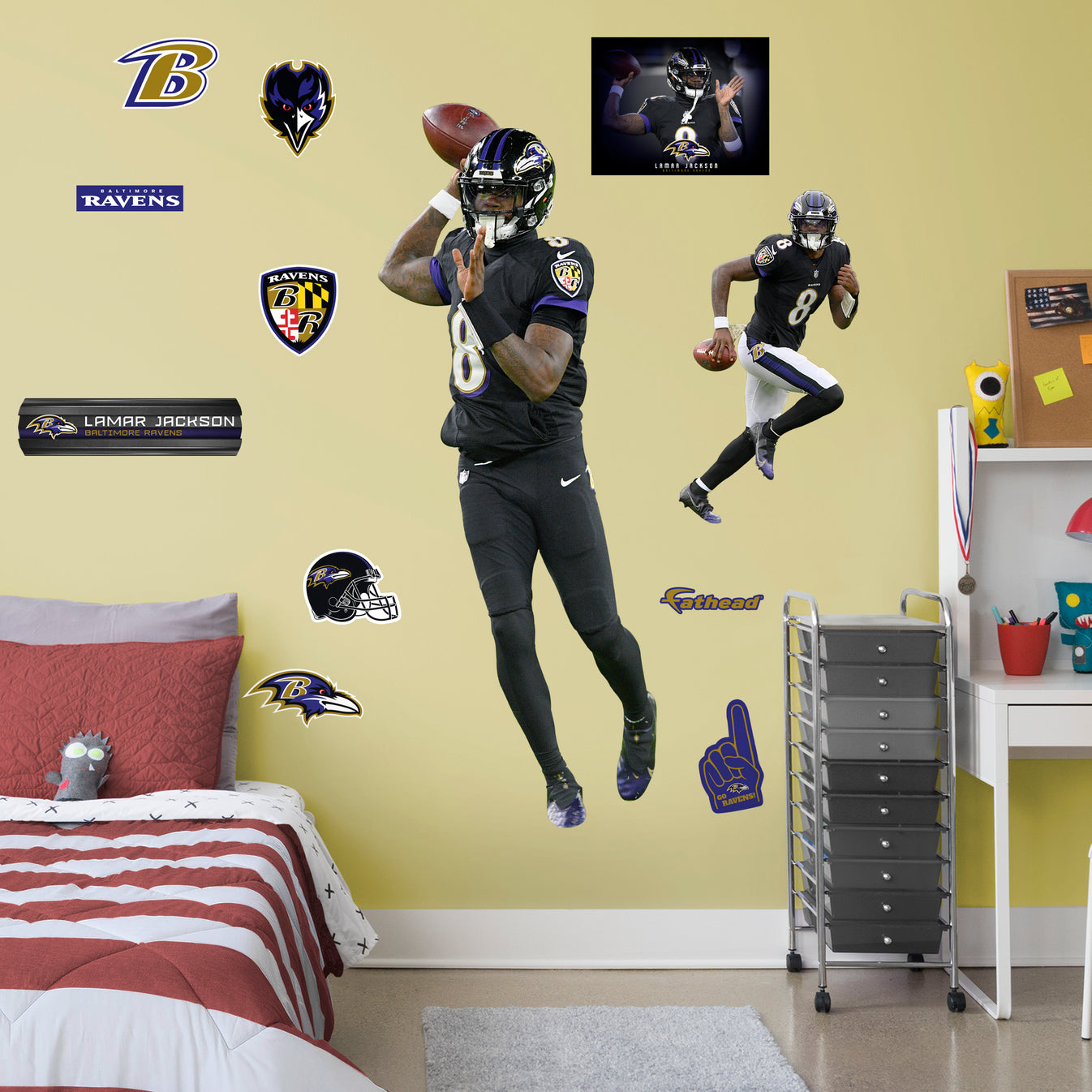 Lamar Jackson - RealBig Black Jersey Collection - Official NFL - Balti â Fathead