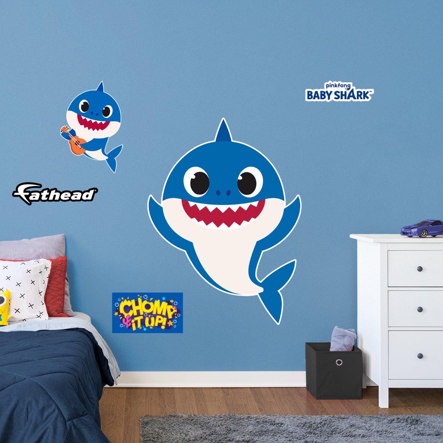 Baby Shark: Daddy Shark RealBig - Officially Licensed Nickelodeon Removable Adhesive Decal