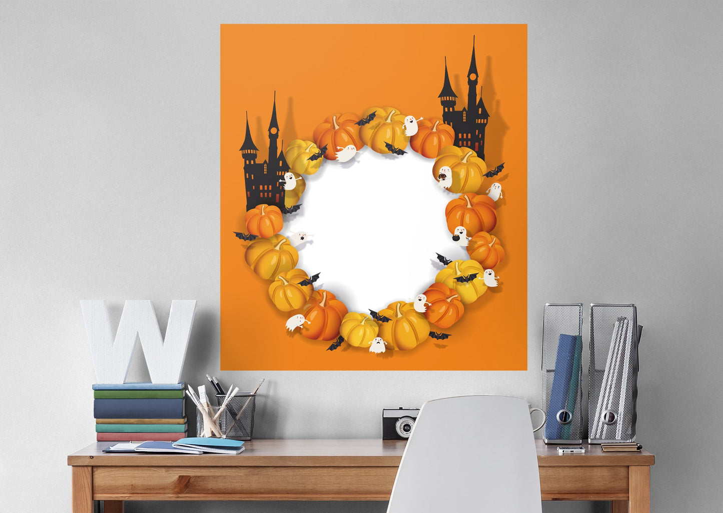 Halloween:  Castle Dry Erase        -   Removable Wall   Adhesive Decal