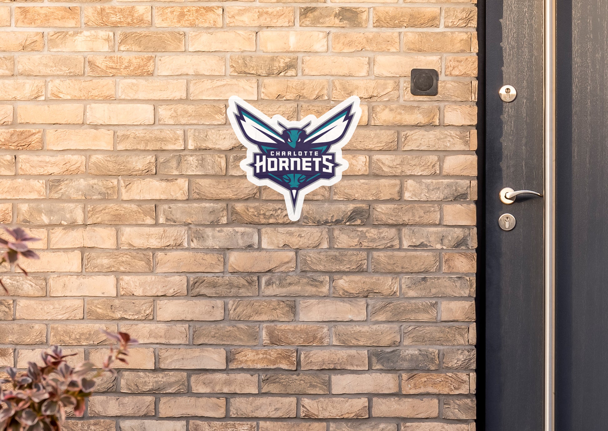 Charlotte Hornets: Address Block Logo - NBA Outdoor Graphic 8W x 6H