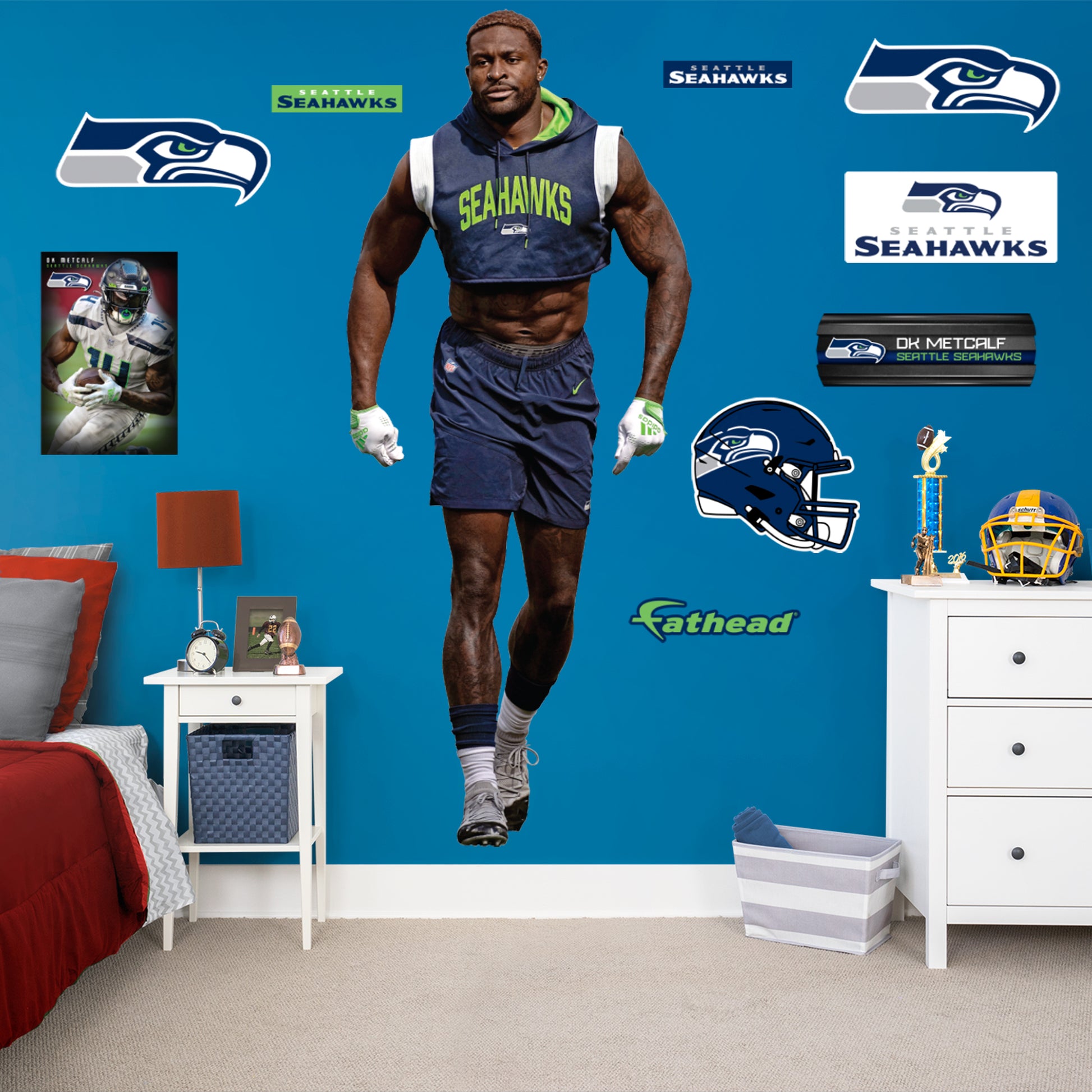 Seattle Seahawks: DK Metcalf 2022 Workout - Officially Licensed NFL Re –  Fathead