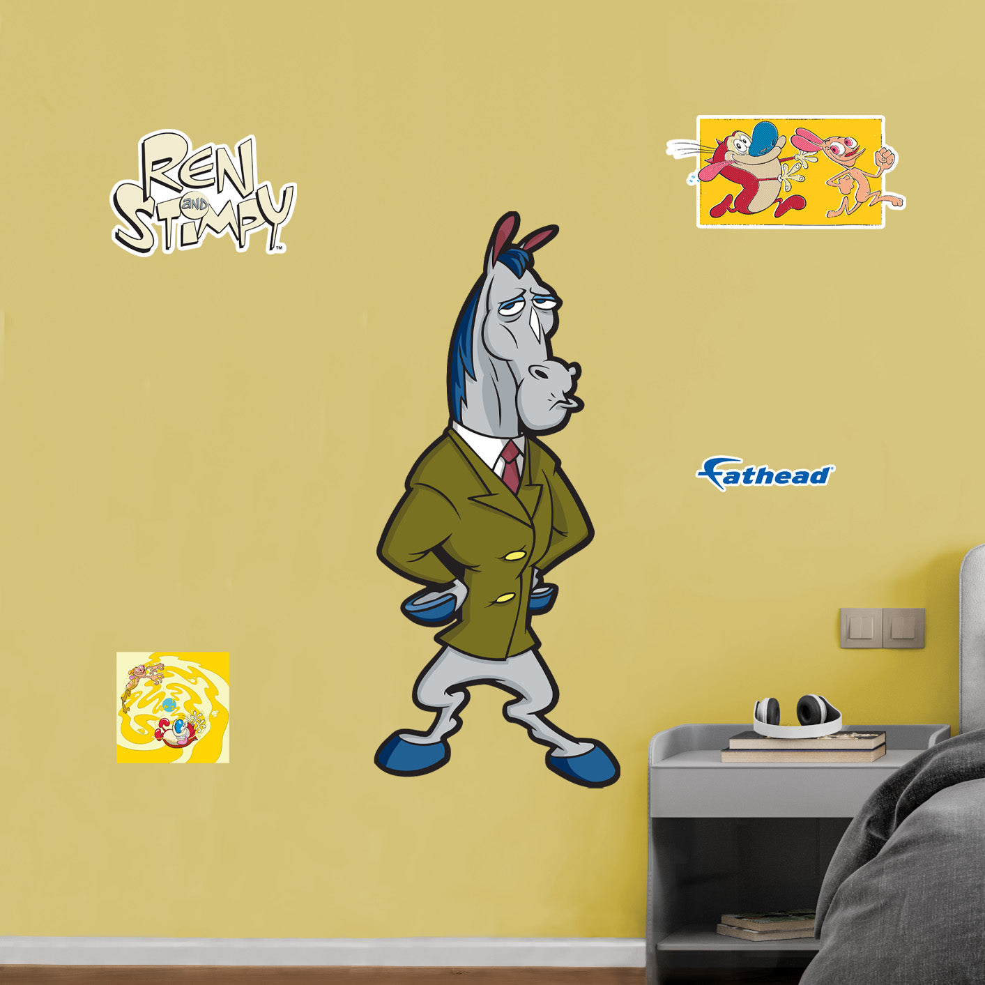Ren and Stimpy: Mr. Horse RealBig - Officially Licensed Nickelodeon Removable Adhesive Decal