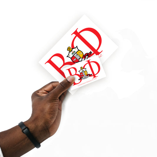 Sheet of 5 -Kappa Alpha Psi:  Beta Phi Chapter Date Minis        - Officially Licensed Fraternity Removable     Adhesive Decal