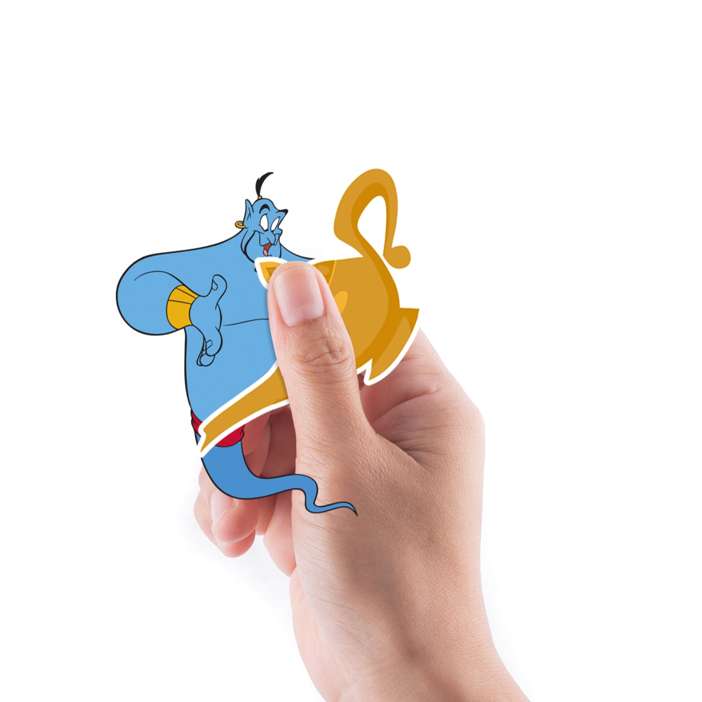 Sheet of 4 -Aladdin: Genie Minis        - Officially Licensed Disney Removable Wall   Adhesive Decal