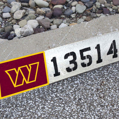 Washington Commanders:  2022  Outdoor Address Block Logo        - Officially Licensed NFL    Outdoor Graphic