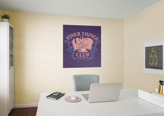 The Office: Finer Things Club Mural        - Officially Licensed NBC Universal Removable Wall   Adhesive Decal