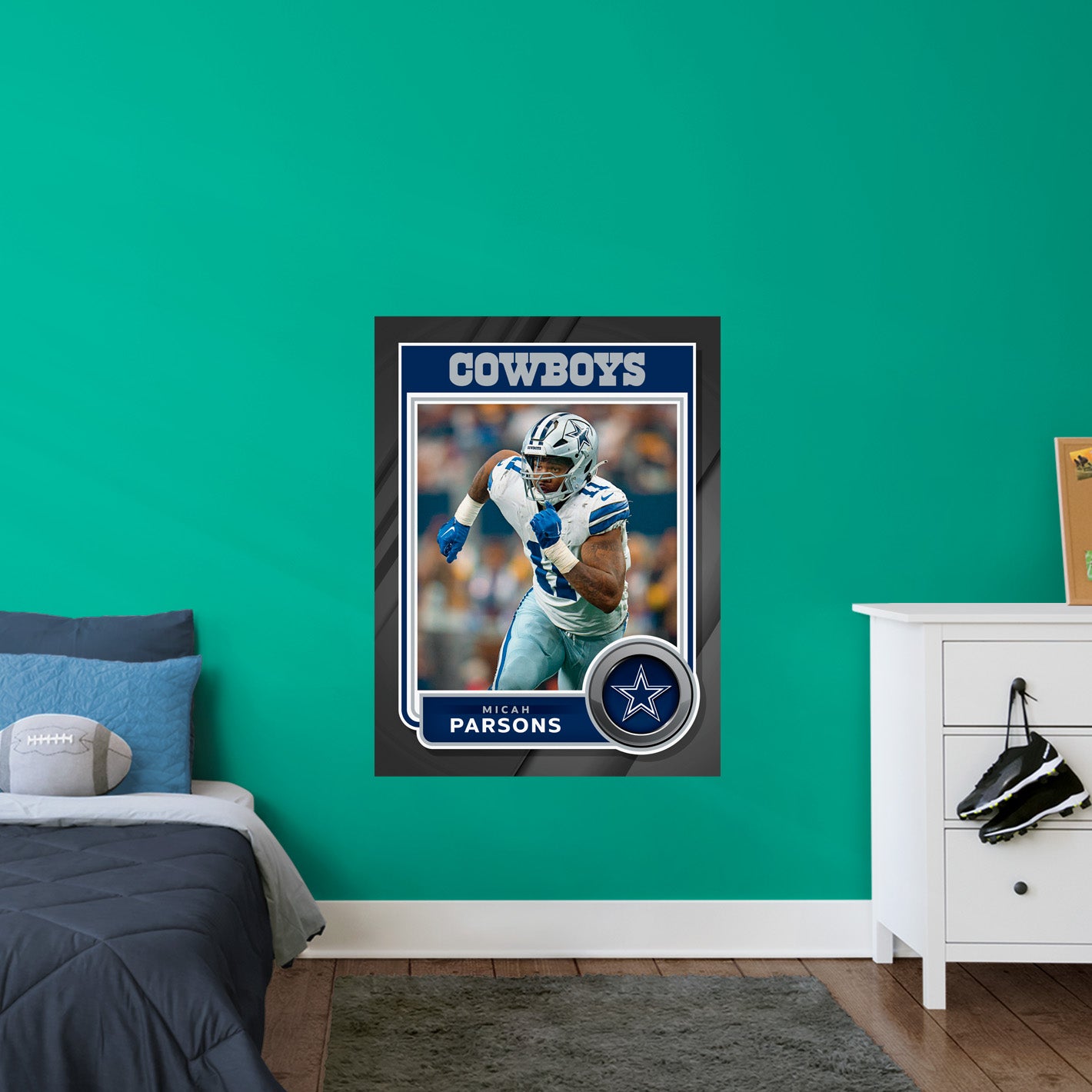 Dallas Cowboys: Micah Parsons 2021 GameStar - NFL Removable Adhesive Wall Decal XL