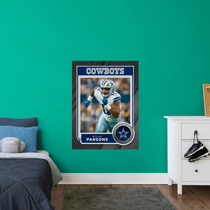 Micah Parsons Dallas Cowboys Canvas Framed Wall Art Poster 