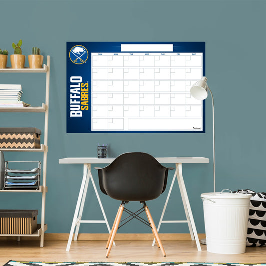 Buffalo Sabres: Dry Erase Calendar - Officially Licensed NHL Removable Adhesive Decal