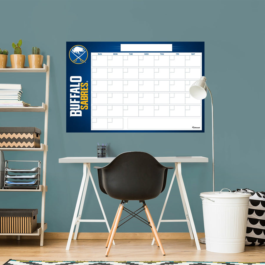 Buffalo Sabres - Dry Erase Calendar - Official NHL - Reusable Vinyl Wall Decal #2