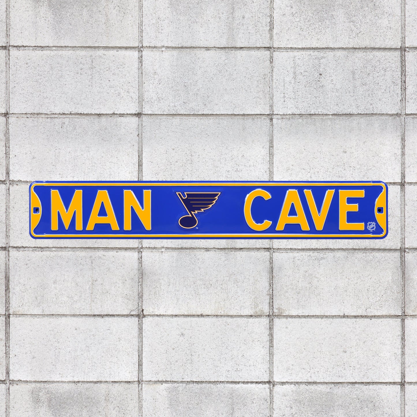 St. Louis Blues: Man Cave - Officially Licensed NHL Metal Street Sign