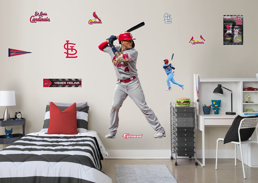 Yadier Molina - RealBig Collection - Official MLB - St. Louis Cardinals - Reusable Vinyl Wall Decals #2