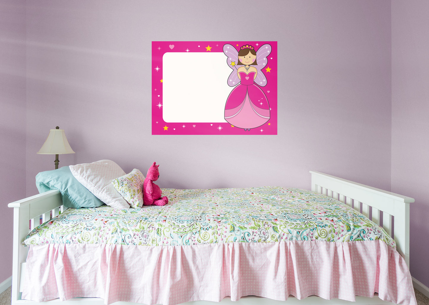 Nursery:  Pink Fairy Dry Erase        -   Removable Wall   Adhesive Decal