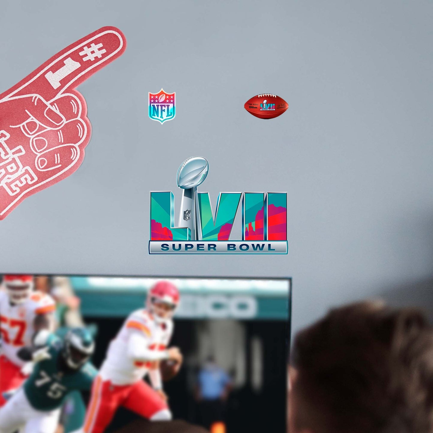 Super Bowl LVII Logo - Officially Licensed NFL Removable Adhesive Deca in  2023