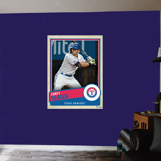 Texas Rangers: Corey Seager 2022 Poster        - Officially Licensed MLB Removable     Adhesive Decal