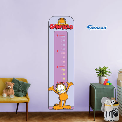 Garfield: Garfield Growth Chart        - Officially Licensed Nickelodeon Removable     Adhesive Decal