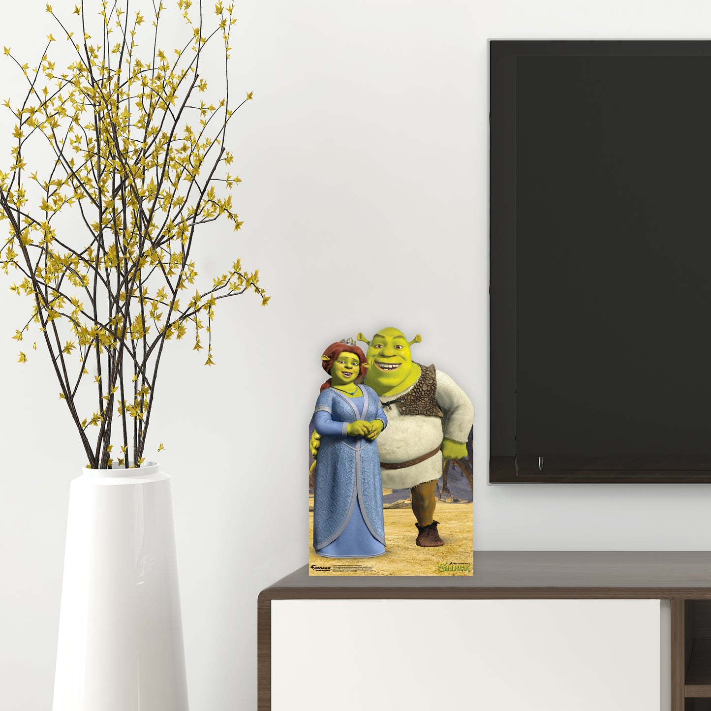 Shrek: Fiona & Shrek Mini Cardstock Cutout - Officially Licensed NBC Universal Stand Out