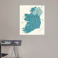 Maps of Europe: Ireland Mural        -   Removable Wall   Adhesive Decal