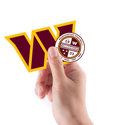 Washington Commanders: 2022 Logo - Officially Licensed NFL Removable  Adhesive Decal